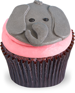 Elephant cupcake Chocolate
